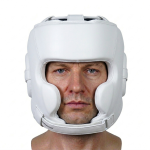 Boxing Head Guard (Microfiber) White